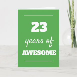 Tarjeta de cumpleaños número 23 para él - 23 años