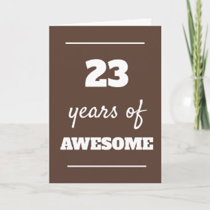 Tarjeta de cumpleaños número 23 para él - 23 años