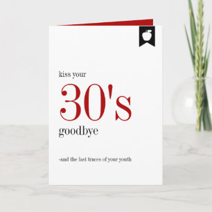 Tarjeta de cumpleaños número 30