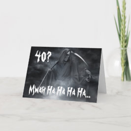 Tarjeta de cumpleaños número 40.