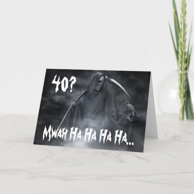 Tarjeta de cumpleaños número 40. (Anverso)