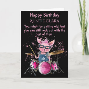 Tarjeta de cumpleaños número 40, Cerdo Adorable To