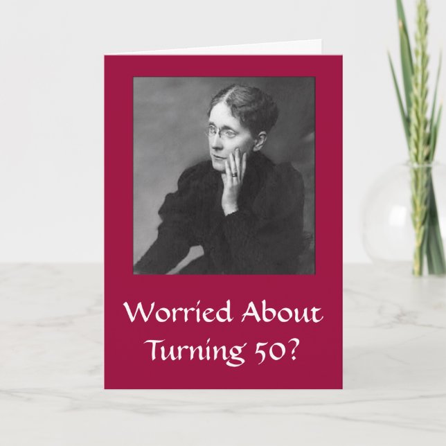 Tarjeta de cumpleaños número 50 de Diva para las m (Anverso)