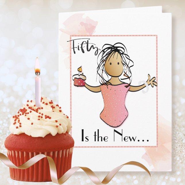 Tarjeta de cumpleaños número 50 personalizada para (Subido por el creador)
