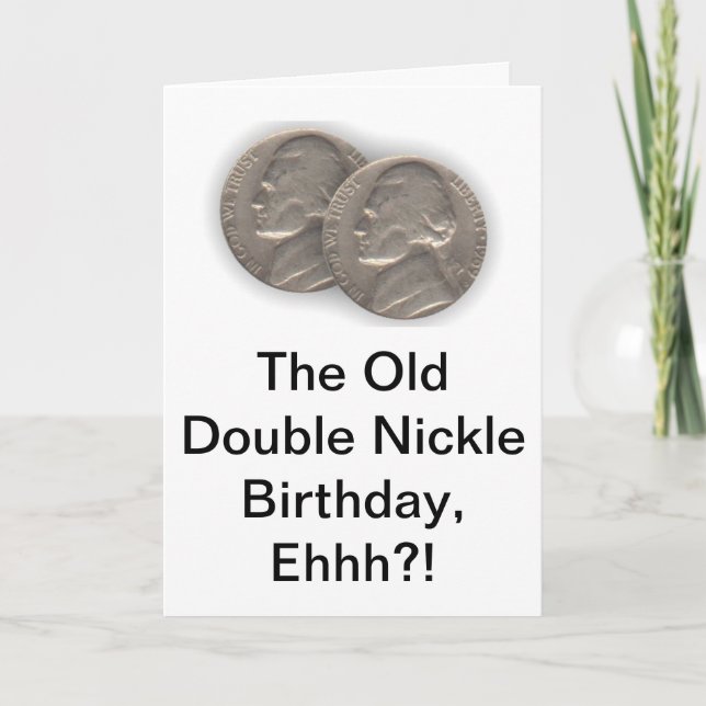 Tarjeta de cumpleaños número 55 de Witty (Anverso)