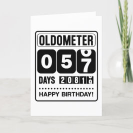 Tarjeta de cumpleaños número 57 Oldometer