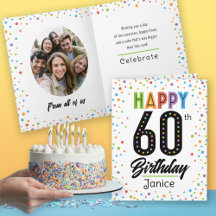 Tarjeta de cumpleaños número 60
