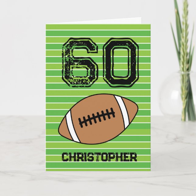 Tarjeta de cumpleaños número 60 del Fútbol Verde (Anverso)