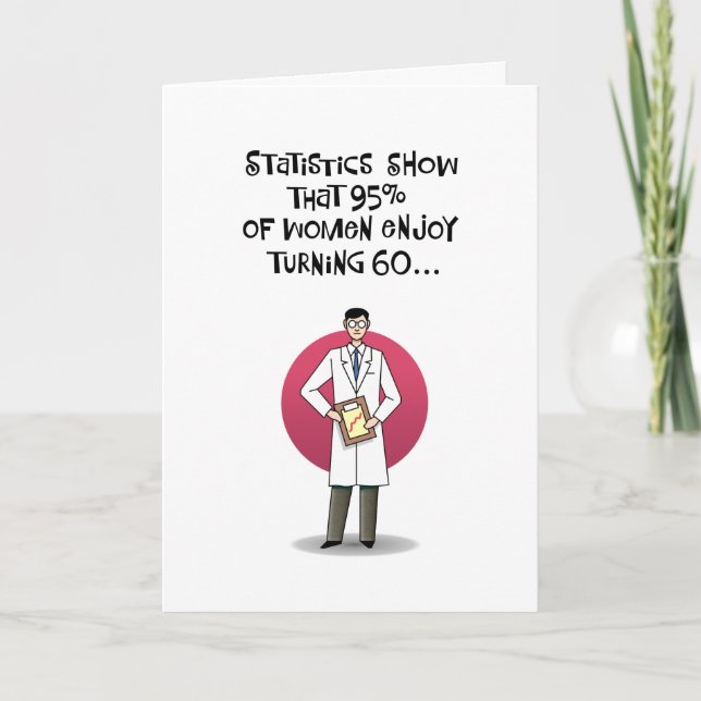 Tarjeta de cumpleaños número 60 para mujeres (Anverso)