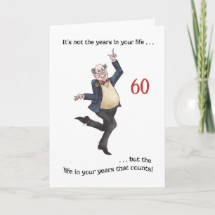 Tarjeta de cumpleaños número 60 para un hombre esp