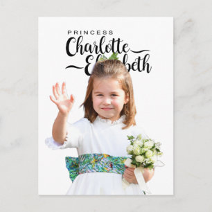 Tarjeta de cumpleaños número 6 de la princesa Char