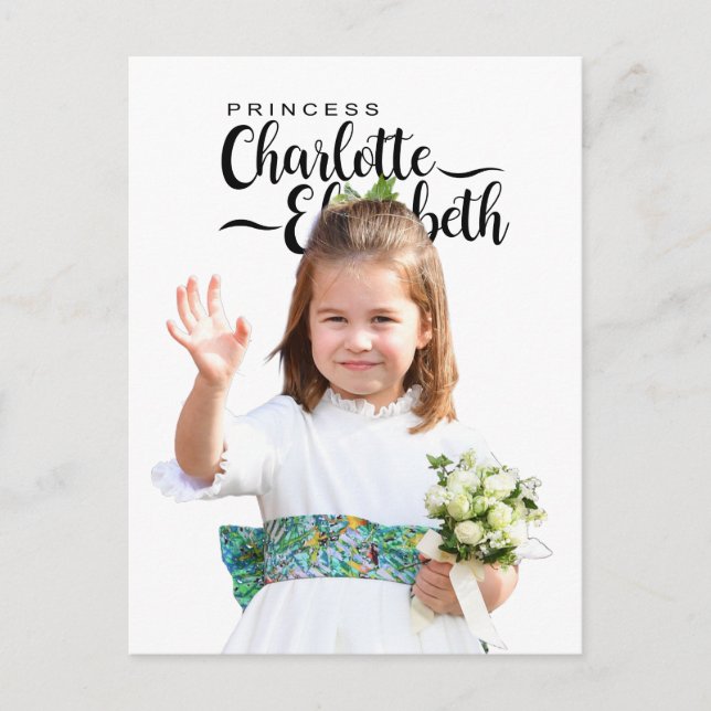 Tarjeta de cumpleaños número 6 de la princesa Char (Anverso)