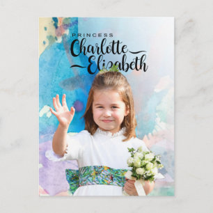 Tarjeta de cumpleaños número 6 de la princesa Char
