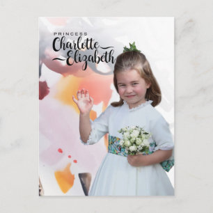 Tarjeta de cumpleaños número 7 de la princesa Char