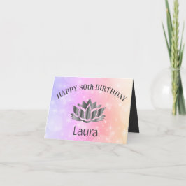 Tarjeta de cumpleaños número 80 personalizada Spar