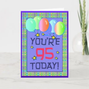 Tarjeta de cumpleaños número 95