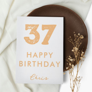 Tarjeta de cumpleaños número de personalizado