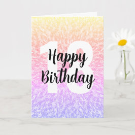 Tarjeta de cumpleaños número grande Mandala