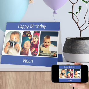 Tarjeta de cumpleaños número uno para niños con le