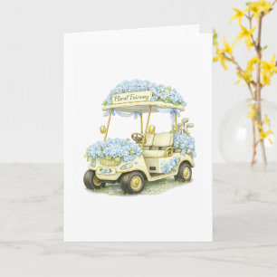 Tarjeta de cumpleaños o de ánimo para carrito de g
