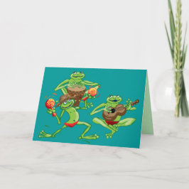 Tarjeta de cumpleaños o invitación de banda de ran