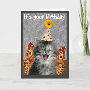 Tarjeta de cumpleaños o invitación divertida para