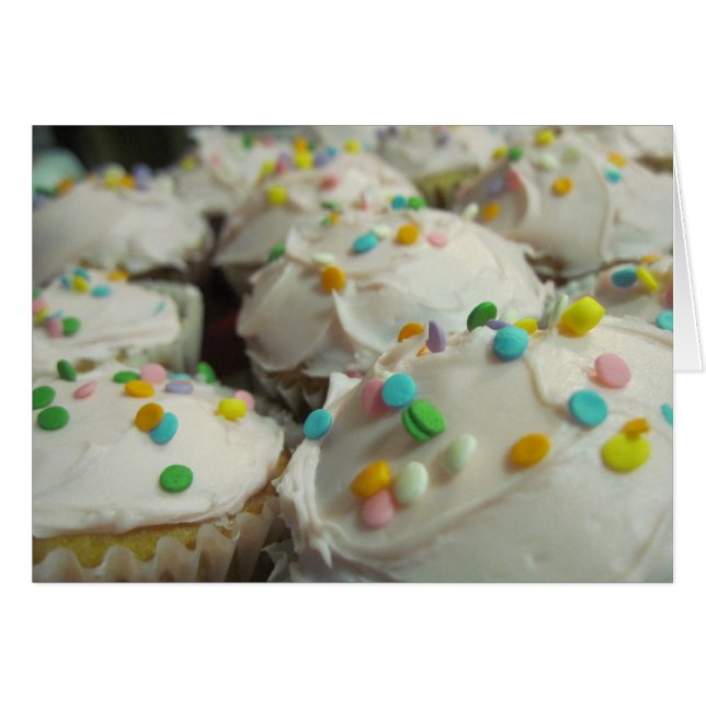 Tarjeta de cumpleaños o invitación para pasteles (Anverso (Horizontal))