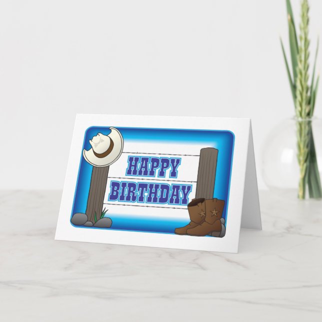 Tarjeta de cumpleaños occidental (Anverso)