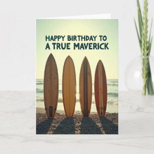 Tarjeta de cumpleaños Ocean Boards alegre