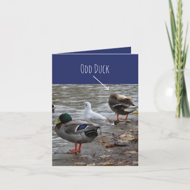 Tarjeta de cumpleaños Odd Duck Happy (Anverso)