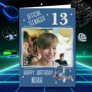 Tarjeta de cumpleaños oficial de adolescente con u