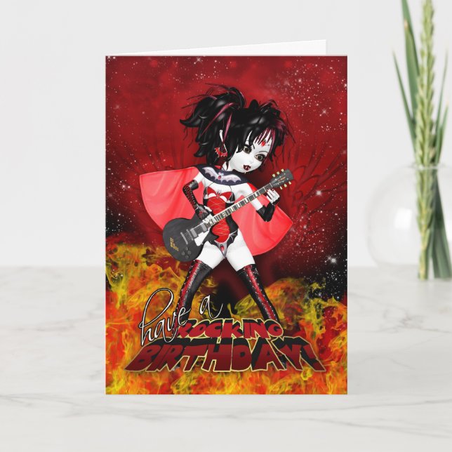 Tarjeta de cumpleaños Oh La La La - Vampiro de cum (Anverso)