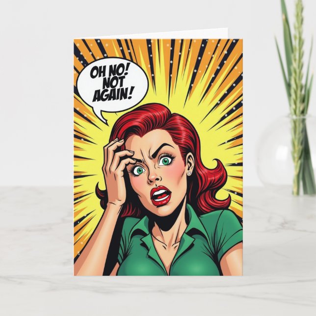 Tarjeta de Cumpleaños Oh No (Anverso)