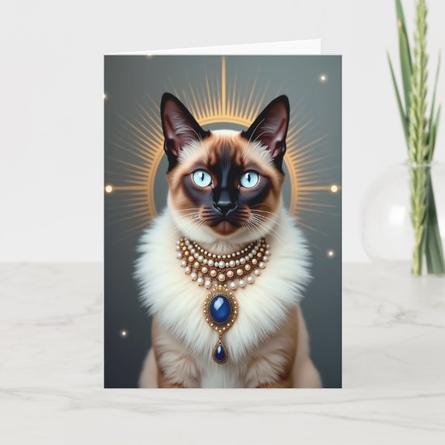 Tarjeta de cumpleaños Ojo de Zafiro (Anverso)