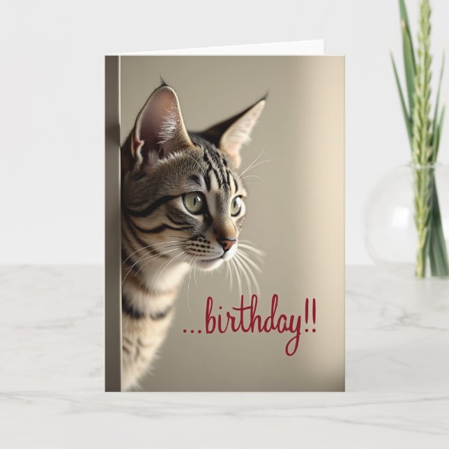 Tarjeta de cumpleaños Ojos Esmeralda (Anverso)