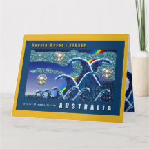 Tarjeta de cumpleaños | Olas secuenciales, Sydney