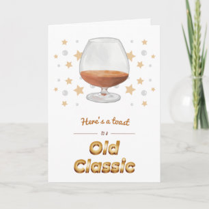 Tarjeta de cumpleaños "Old Classic" Punny Brandy S