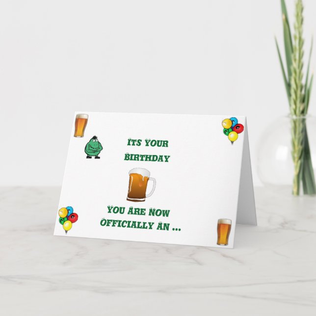 Tarjeta de cumpleaños 'Old Fart' humorística (Anverso)