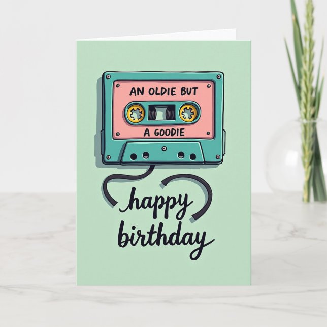 Tarjeta de cumpleaños Oldie But Goodie (Anverso)