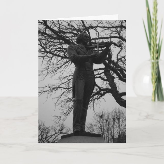 Tarjeta de cumpleaños "Ole Bornemann Bull" (Anverso)