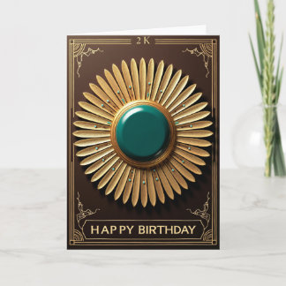 Tarjeta de cumpleaños Opulenta Explosión de Sol
