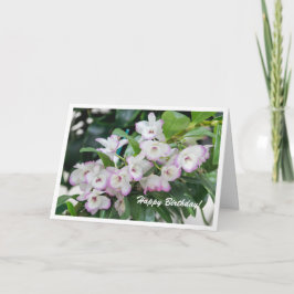 Tarjeta de cumpleaños Orchids