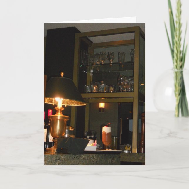 Tarjeta de cumpleaños "Orden de bebida de Astor" (Anverso)