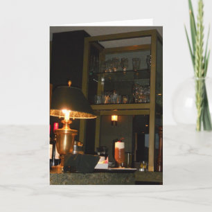 Tarjeta de cumpleaños "Orden de bebida de Astor"