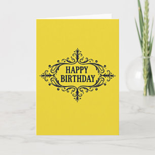 Tarjeta de cumpleaños ornamentada