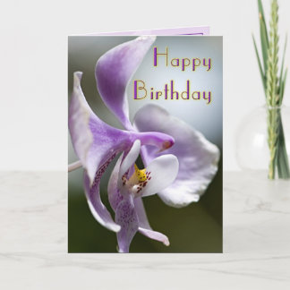 Tarjeta de cumpleaños Orquídea