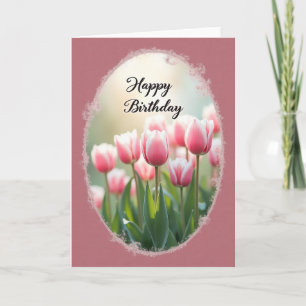 Tarjeta de cumpleaños Óvalo Sereno