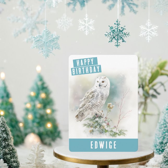 Tarjeta de cumpleaños Owl para los vibradores de i (Subido por el creador)