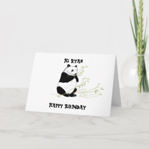 Tarjeta de cumpleaños Panda
