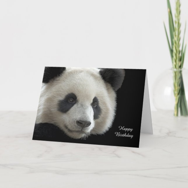 Tarjeta de cumpleaños Panda (Anverso)